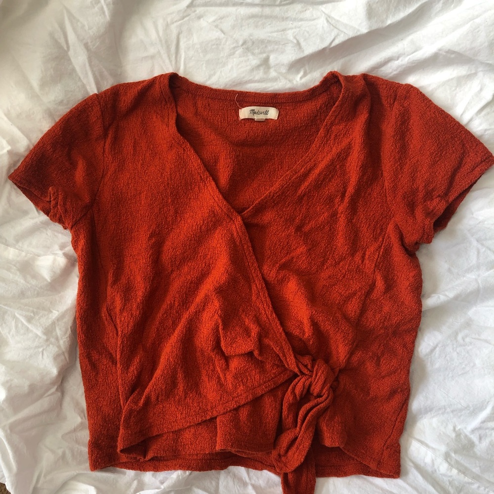 Madewell wrap top!!